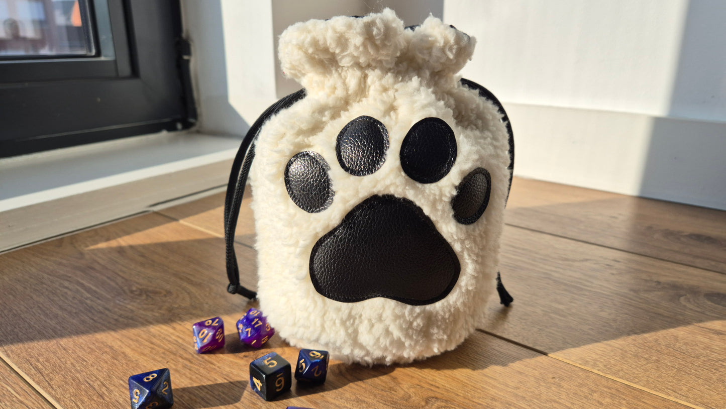 Handmade Cat Paw Dice Bag
