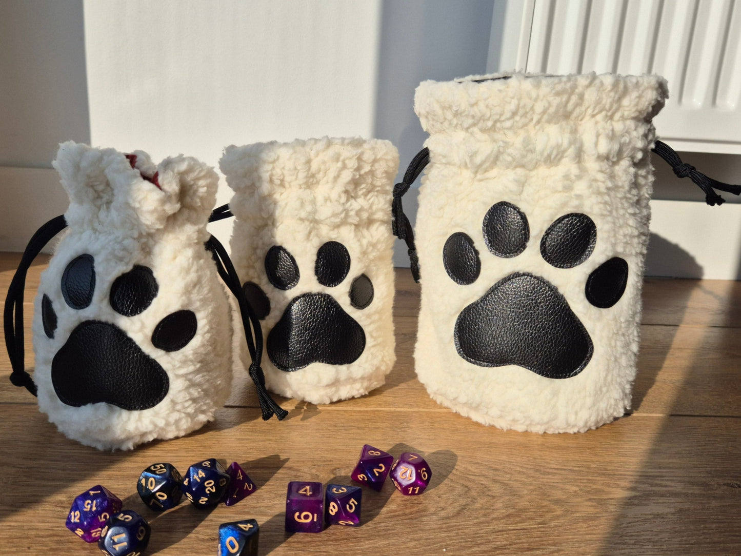 Handmade Cat Paw Dice Bag