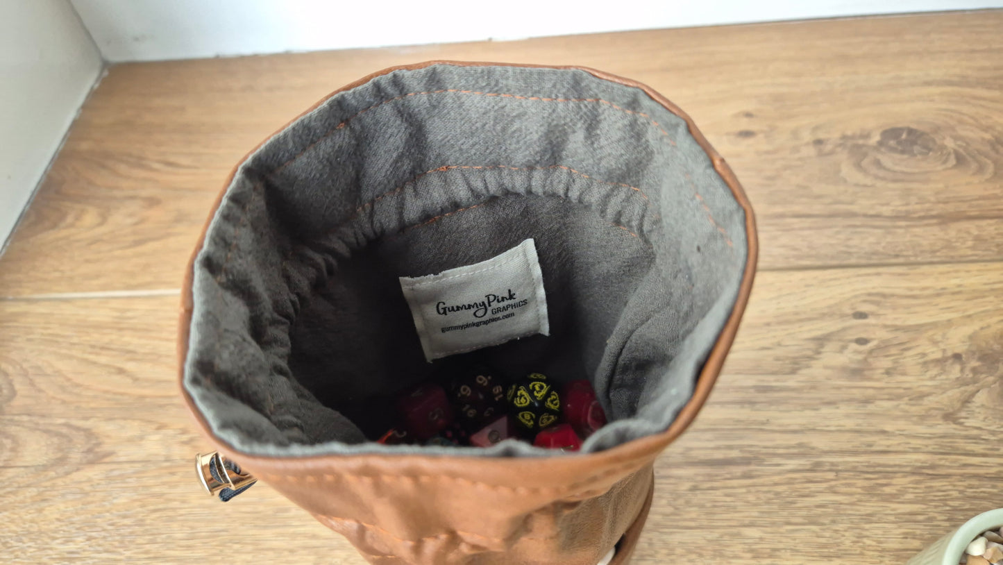 Handmade Fangs Dice Bag