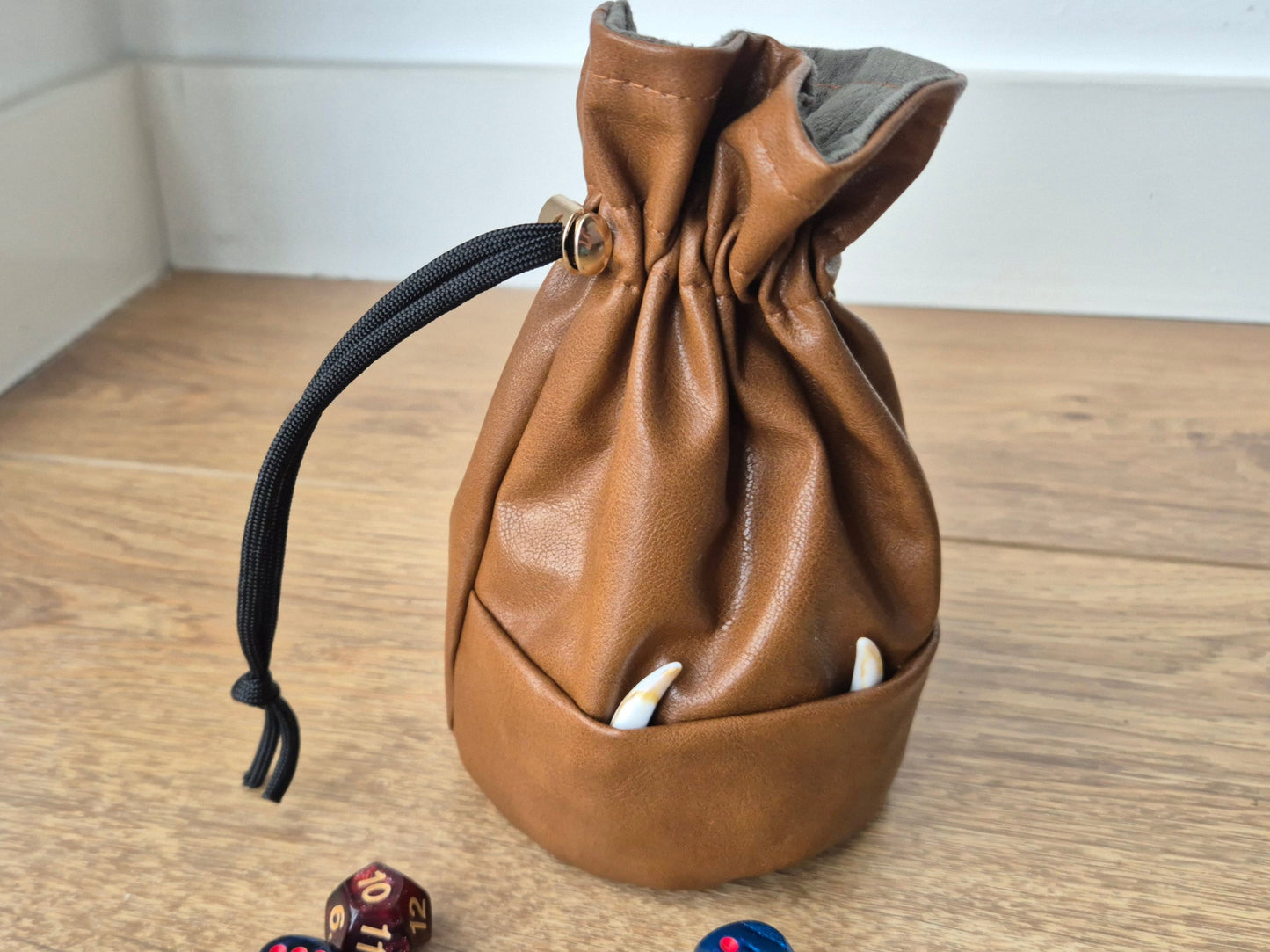 Handmade Fangs Dice Bag