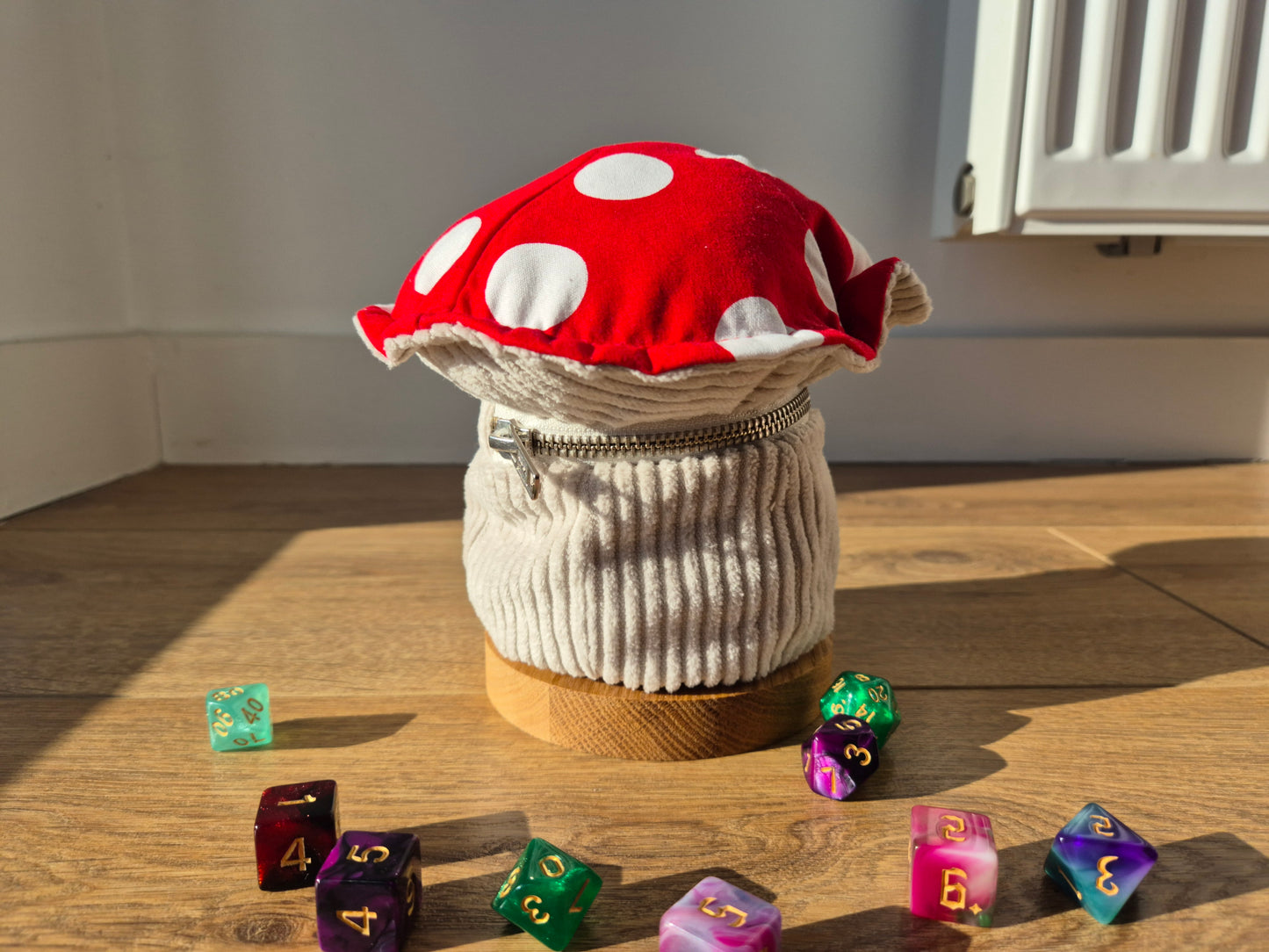 Handmade Mimic Mushroom Dice Bag