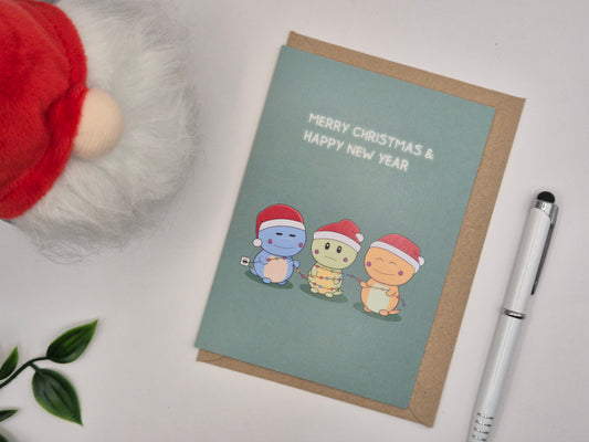 Christmas greeting card - Christmas with friends