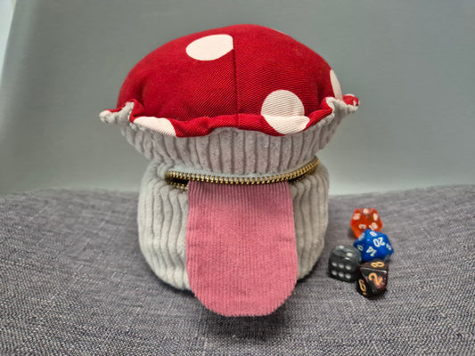 Handmade Mimic Mushroom Dice Bag