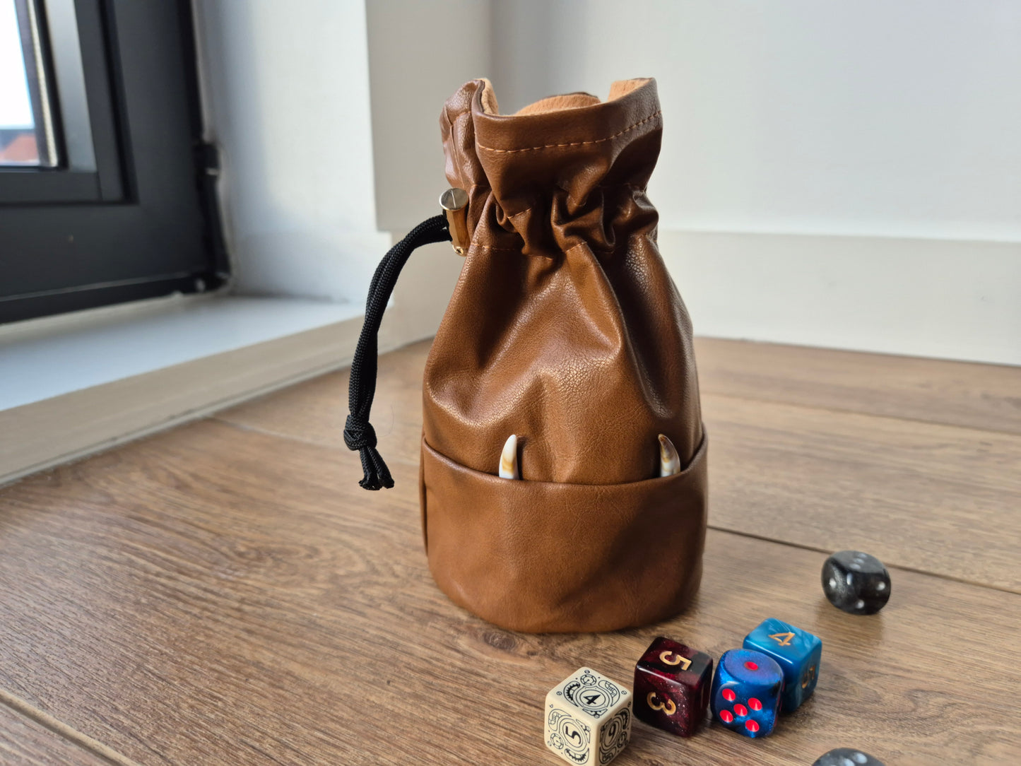 Handmade Fangs Dice Bag