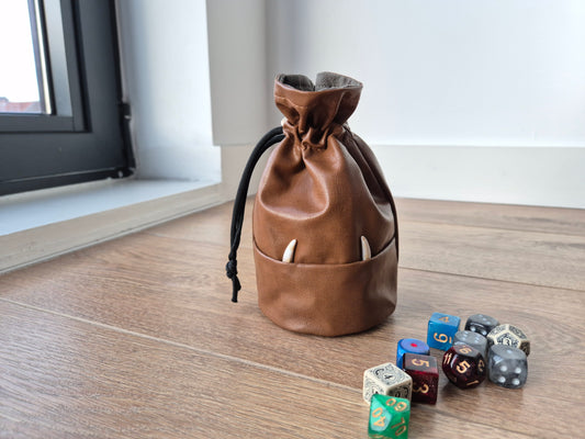 Handmade Fangs Dice Bag
