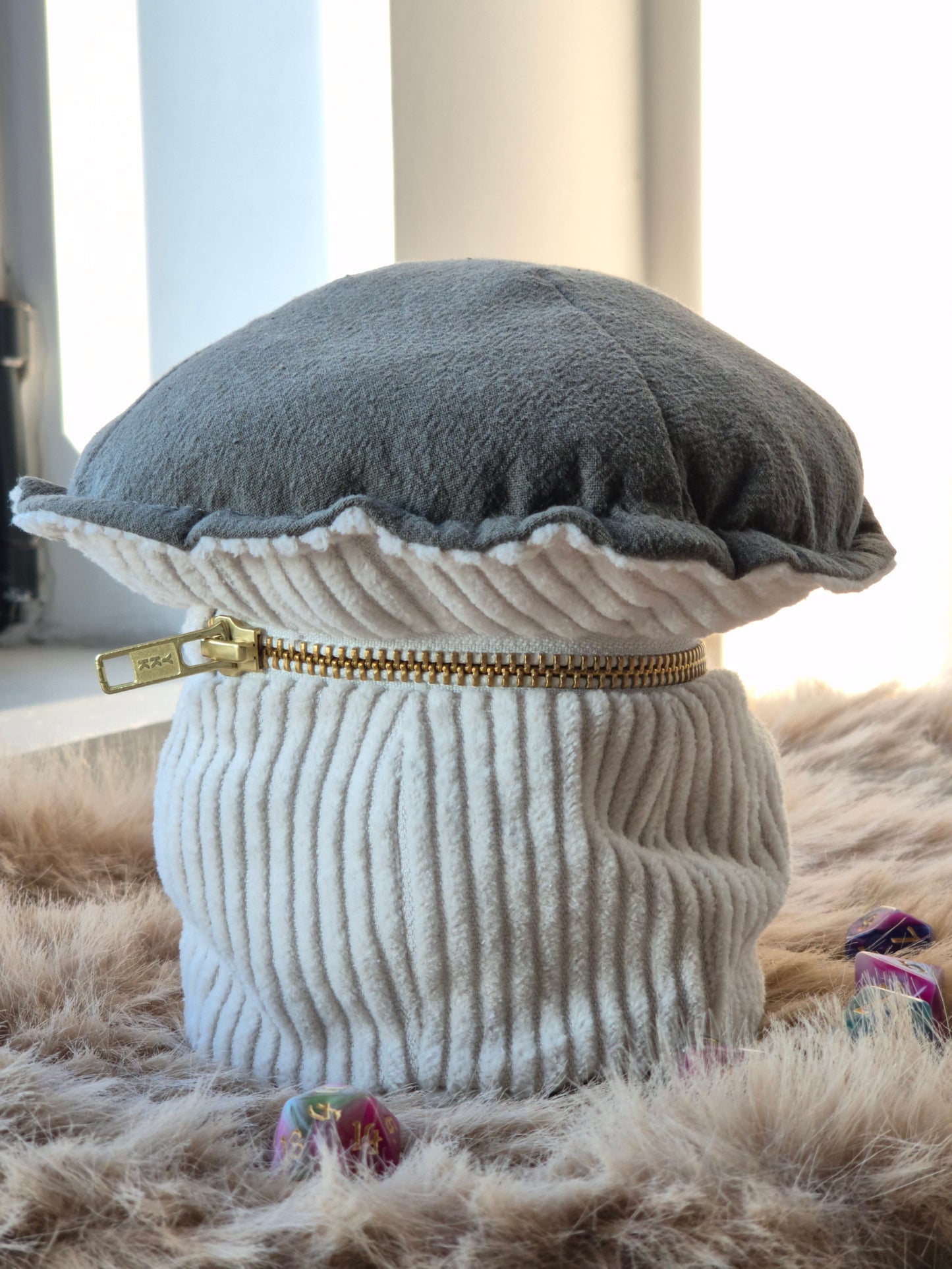 Handmade Mimic Mushroom Dice Bag