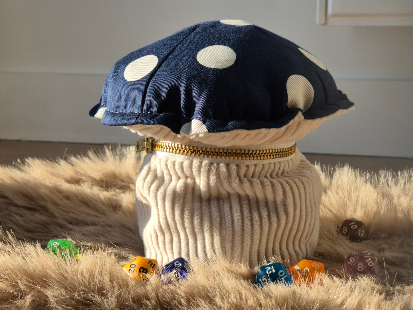 Handmade Mimic Mushroom Dice Bag