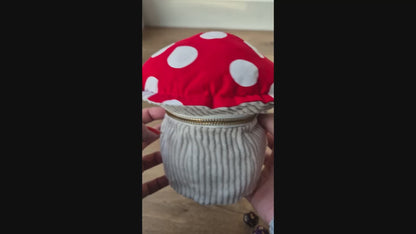 Handmade Mimic Mushroom Dice Bag