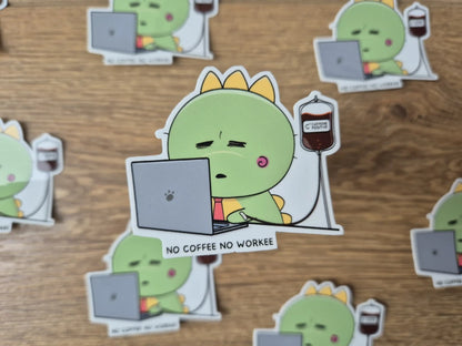 No coffee no workee - Corporate Stickers