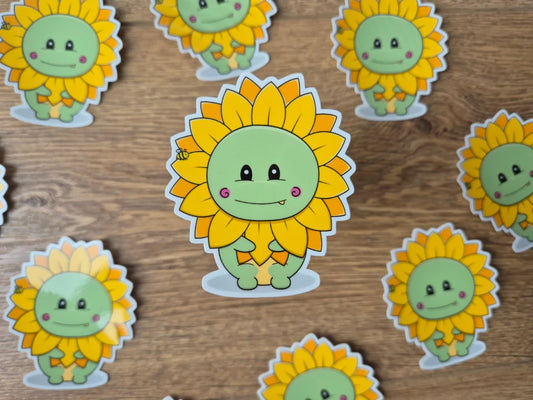Sunflower Dinosaur - Corporate Stickers